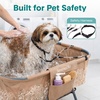 image:imageSereneLife Foldable Dog Bath Tub with Adjustable Height 360 Access Drain Hose amp Storage Pockets  130 lb Capacity Grooming Station for IndoorOutdoor Use BeigeBeige