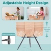 image:imageSereneLife Foldable Dog Bath Tub with Adjustable Height 360 Access Drain Hose amp Storage Pockets  130 lb Capacity Grooming Station for IndoorOutdoor Use BeigeBeige