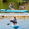 image:imageSereneLife XL Inflatable Stand Up Paddle Board  ExtraWide Pet amp FamilyFriendly SUP for Adults Kids amp Pets  NonSlip Deck Stable Design Premium Accessories  350440485 lbs CapacityPet Blue