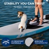image:imageSereneLife XL Inflatable Stand Up Paddle Board  ExtraWide Pet amp FamilyFriendly SUP for Adults Kids amp Pets  NonSlip Deck Stable Design Premium Accessories  350440485 lbs CapacityPet Blue