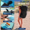 image:imageSereneLife XL Inflatable Stand Up Paddle Board  ExtraWide Pet amp FamilyFriendly SUP for Adults Kids amp Pets  NonSlip Deck Stable Design Premium Accessories  350440485 lbs CapacityFamily Grey