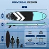image:imageSereneLife XL Inflatable Stand Up Paddle Board  ExtraWide Pet amp FamilyFriendly SUP for Adults Kids amp Pets  NonSlip Deck Stable Design Premium Accessories  350440485 lbs CapacityFamily Grey