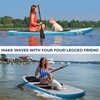 image:imageSereneLife XL Inflatable Stand Up Paddle Board  ExtraWide Pet amp FamilyFriendly SUP for Adults Kids amp Pets  NonSlip Deck Stable Design Premium Accessories  350440485 lbs CapacityPet Blue