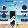 image:imageSereneLife XL Inflatable Stand Up Paddle Board  ExtraWide Pet amp FamilyFriendly SUP for Adults Kids amp Pets  NonSlip Deck Stable Design Premium Accessories  350440485 lbs CapacityFamily Grey