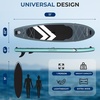 image:imageSereneLife XL Inflatable Stand Up Paddle Board  ExtraWide Pet amp FamilyFriendly SUP for Adults Kids amp Pets  NonSlip Deck Stable Design Premium Accessories  350440485 lbs CapacityModern Grey