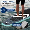 image:imageSereneLife XL Inflatable Stand Up Paddle Board  ExtraWide Pet amp FamilyFriendly SUP for Adults Kids amp Pets  NonSlip Deck Stable Design Premium Accessories  350440485 lbs CapacityModern Grey
