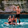 image:imageSereneLife XL Inflatable Stand Up Paddle Board  ExtraWide Pet amp FamilyFriendly SUP for Adults Kids amp Pets  NonSlip Deck Stable Design Premium Accessories  350440485 lbs CapacityFamily Modern Grey