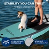 image:imageSereneLife XL Inflatable Stand Up Paddle Board  ExtraWide Pet amp FamilyFriendly SUP for Adults Kids amp Pets  NonSlip Deck Stable Design Premium Accessories  350440485 lbs CapacityFamily Grey