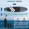 image:imageSereneLife XL Inflatable Stand Up Paddle Board  ExtraWide Pet amp FamilyFriendly SUP for Adults Kids amp Pets  NonSlip Deck Stable Design Premium Accessories  350440485 lbs CapacityFamily Modern Grey