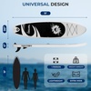 image:imageSereneLife XL Inflatable Stand Up Paddle Board  ExtraWide Pet amp FamilyFriendly SUP for Adults Kids amp Pets  NonSlip Deck Stable Design Premium Accessories  350440485 lbs CapacityBlack and Grey