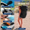 image:imageSereneLife 106 Inflatable Stand Up Paddle Board with Premium SUP Accessories  Wide Stable Design with NonSlip EVA Deck Pad for Youth and Adults 350 lbs CapacityBlack and Gray