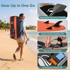 image:imageSereneLife 106 Inflatable Stand Up Paddle Board with Premium SUP Accessories  Wide Stable Design with NonSlip EVA Deck Pad for Youth and Adults 350 lbs CapacityOrange
