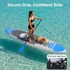 image:imageSereneLife 106 Inflatable Stand Up Paddle Board with Premium SUP Accessories  Wide Stable Design with NonSlip EVA Deck Pad for Youth and Adults 350 lbs CapacityBlue