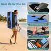 image:imageSereneLife 106 Inflatable Stand Up Paddle Board with Premium SUP Accessories  Wide Stable Design with NonSlip EVA Deck Pad for Youth and Adults 350 lbs CapacityBlue