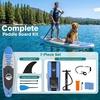 image:imageSereneLife 106 Inflatable Stand Up Paddle Board with Premium SUP Accessories  Wide Stable Design with NonSlip EVA Deck Pad for Youth and Adults 350 lbs CapacityBlue