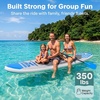 image:imageSereneLife 106 Inflatable Stand Up Paddle Board with Premium SUP Accessories  Wide Stable Design with NonSlip EVA Deck Pad for Youth and Adults 350 lbs CapacityBlue