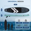 image:imageSereneLife 106 Inflatable Stand Up Paddle Board with Premium SUP Accessories  Wide Stable Design with NonSlip EVA Deck Pad for Youth and Adults 350 lbs CapacityStorm Gray