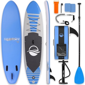 image:imageSereneLife 106 Inflatable Stand Up Paddle Board with Premium SUP Accessories  Wide Stable Design with NonSlip EVA Deck Pad for Youth and Adults 350 lbs CapacityBlue