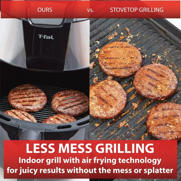 T-fal Easy Fry XXL Air Fryer &amp; Grill Combo with One-Touch Screen, 8 Preset Programs, 5.9 quarts, Black &amp; Stainless Steel