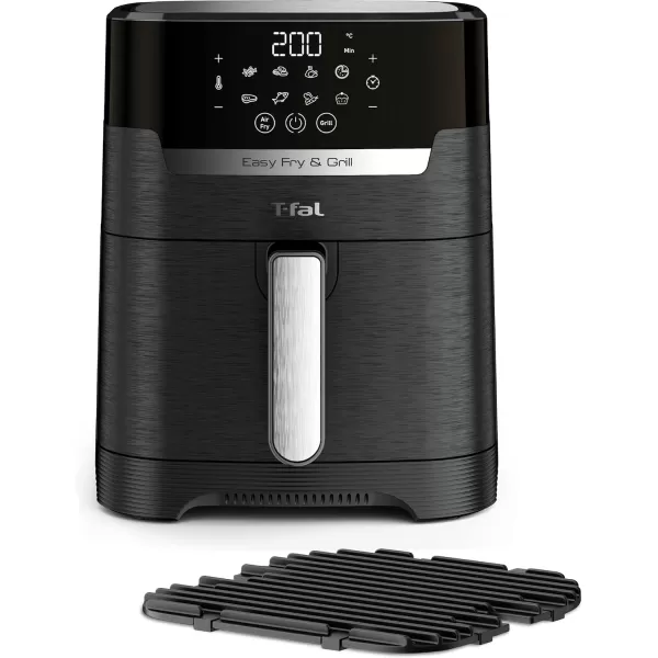 T-fal Easy Fry XXL Air Fryer &amp; Grill Combo with One-Touch Screen, 8 Preset Programs, 5.9 quarts, Black &amp; Stainless Steel