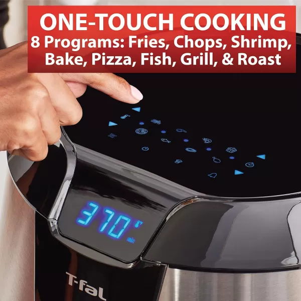 T-fal Easy Fry XXL Air Fryer &amp; Grill Combo with One-Touch Screen, 8 Preset Programs, 5.9 quarts, Black &amp; Stainless Steel