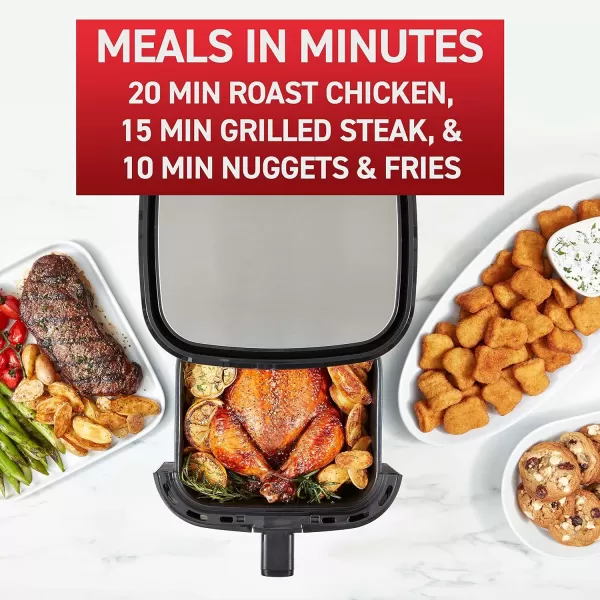 T-fal Easy Fry XXL Air Fryer &amp; Grill Combo with One-Touch Screen, 8 Preset Programs, 5.9 quarts, Black &amp; Stainless Steel