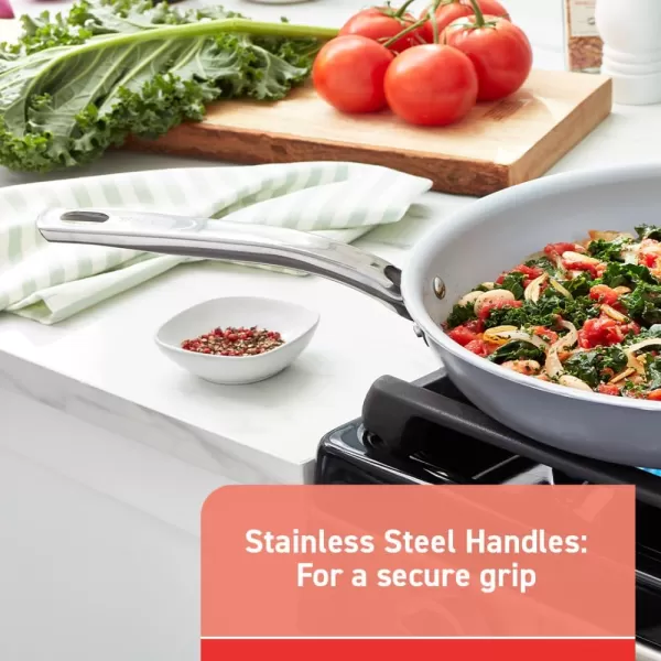 T-fal Experience Nonstick Fry Pan 10.5 Inch Induction Oven Safe 400F Cookware, Pots and Pans, Dishwasher Safe Black