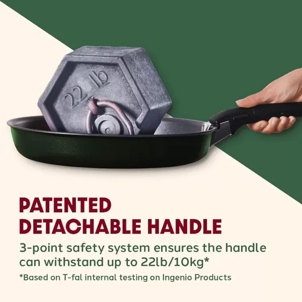 T-fal Ingenio Nonstick Cookware Set 14 Piece, Induction, Oven Broiler Safe 500F, Cookware, Pots and Pans, RV, Camping, Oven, Broil, Dishwasher Safe, Detachable Handle, Cherry Red