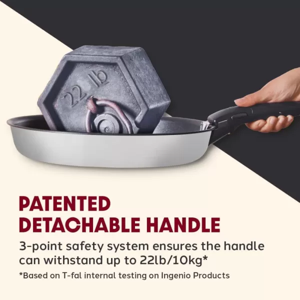 T-fal Ingenio Nonstick Cookware Set 14 Piece, Induction, Oven Broiler Safe 500F, Cookware, Pots and Pans, RV, Camping, Oven, Broil, Dishwasher Safe, Detachable Handle, Cherry Red
