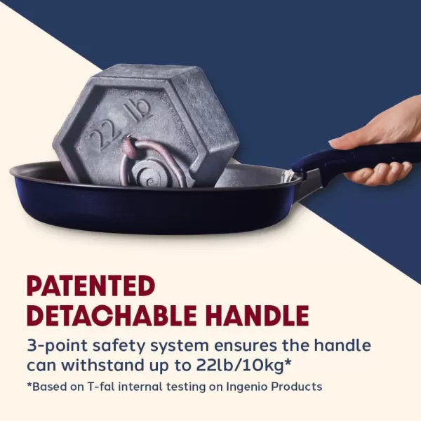 T-fal Ingenio Nonstick Cookware Set 14 Piece, Induction, Oven Broiler Safe 500F, Cookware, Pots and Pans, RV, Camping, Oven, Broil, Dishwasher Safe, Detachable Handle, Cherry Red