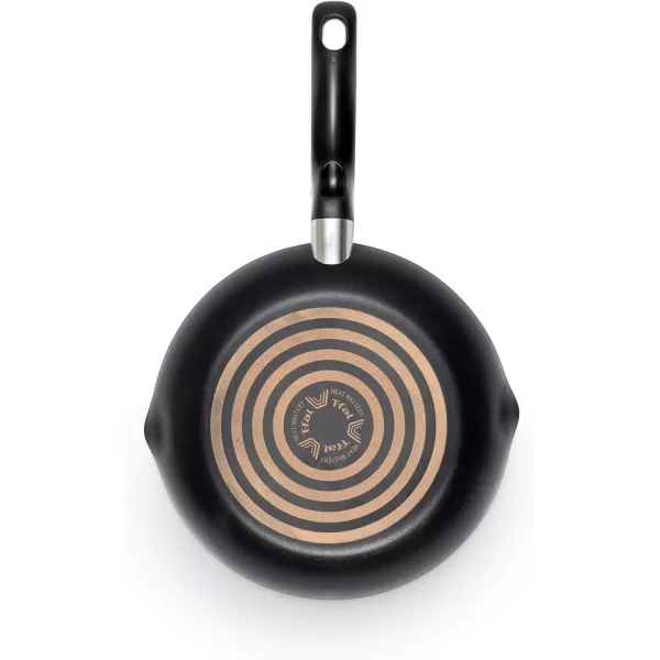 T-fal Initiatives Ceramic Nonstick Cookware Set 14 Piece Oven Safe 350F Pots and Pans Gold