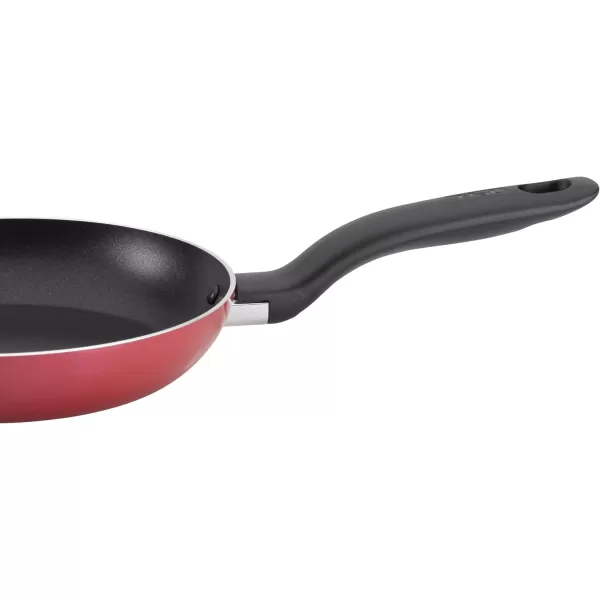 T-fal Initiatives Nonstick Cookware Set 18 Piece Oven Safe 350F Pots and Pans, Dishwasher Safe Red