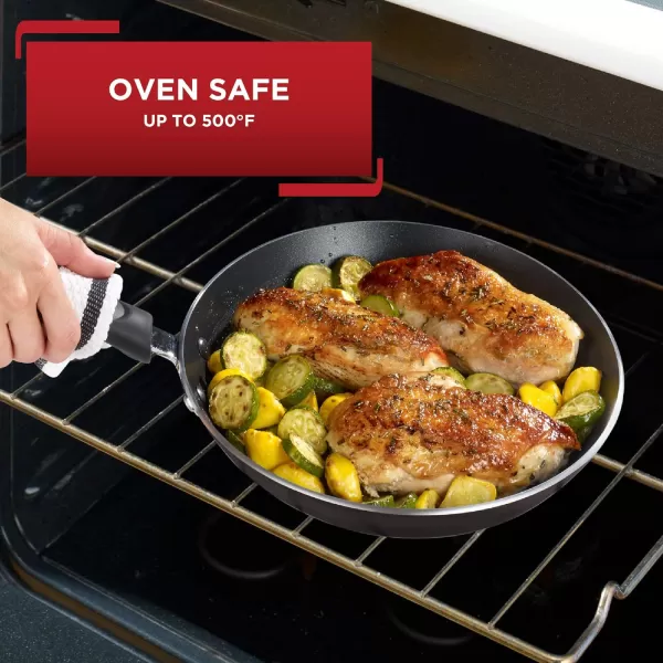 T-fal ProGrade Nonstick Jumbo Cooker 5 Quart Induction Oven Broiler Safe 500F Cookware, Pots and Pans, Dishwasher Safe Black