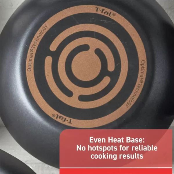 T-fal Signature Nonstick Cookware Set 12 Piece Oven Safe 350F Pots and Pans, Dishwasher Safe Black