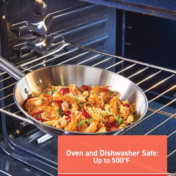 T-fal Signature Nonstick Cookware Set 12 Piece Oven Safe 350F Pots and Pans, Dishwasher Safe Black