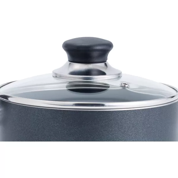 T-fal Specialty Nonstick Handy Pot with Glass Lid 3 Quart Oven Safe 350F Cookware, Pots and Pans, Dishwasher Safe Black