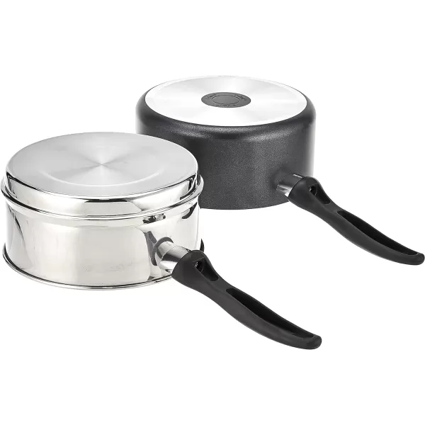 T-fal Specialty Nonstick Handy Pot with Glass Lid 3 Quart Oven Safe 350F Cookware, Pots and Pans, Dishwasher Safe Black