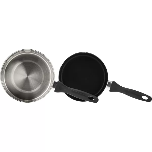 T-fal Specialty Nonstick Handy Pot with Glass Lid 3 Quart Oven Safe 350F Cookware, Pots and Pans, Dishwasher Safe Black