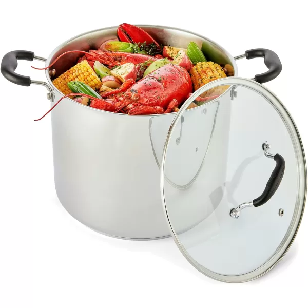 T-fal Specialty Nonstick Stockpot 12 Quart Oven Safe 350F Cookware, Pots and Pans, Dishwasher Safe Black