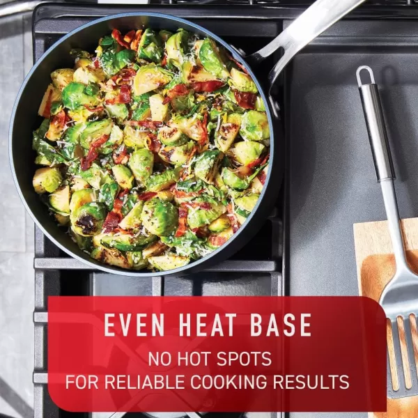 T-fal Ultimate Hard Anodized Nonstick Cookware Set 12 Piece Oven Broiler Safe 600F Pots and Pans, Dishwasher Safe Black