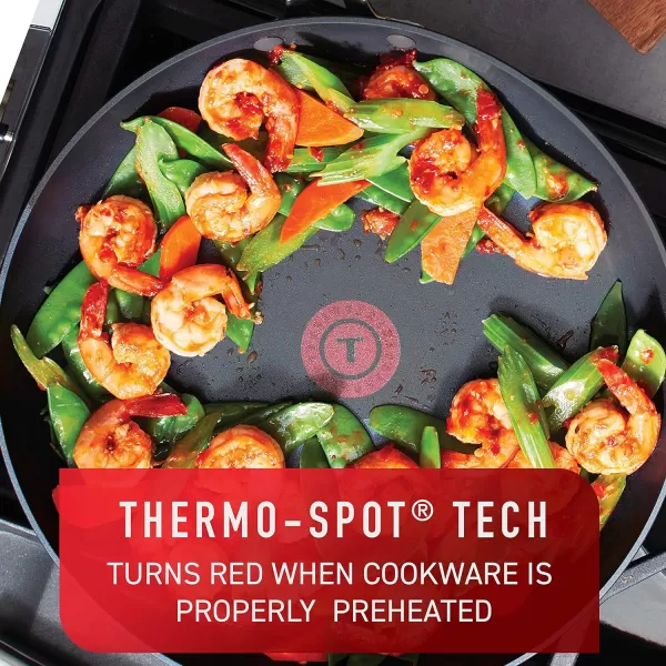 T-fal Ultimate Hard Anodized Nonstick Fry Pan 12 Inch Oven Safe 400F, Lid Safe 350F Cookware, Pots and Pans, Dishwasher Safe Black