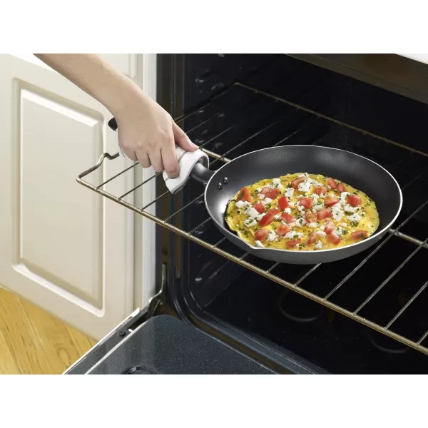 T-fal Ultimate Hard Anodized Nonstick Fry Pan Set 2 Piece, 8, 10 Inch Oven Safe 400F Cookware, Pots and Pans, Dishwasher Safe Black