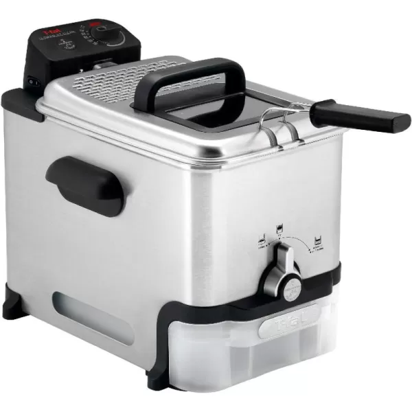 T-fal 3.5L Deep Fryer with Basket, 1700W, Oil Filtration, Temp Control, Digital Timer, Dishwasher Safe Parts