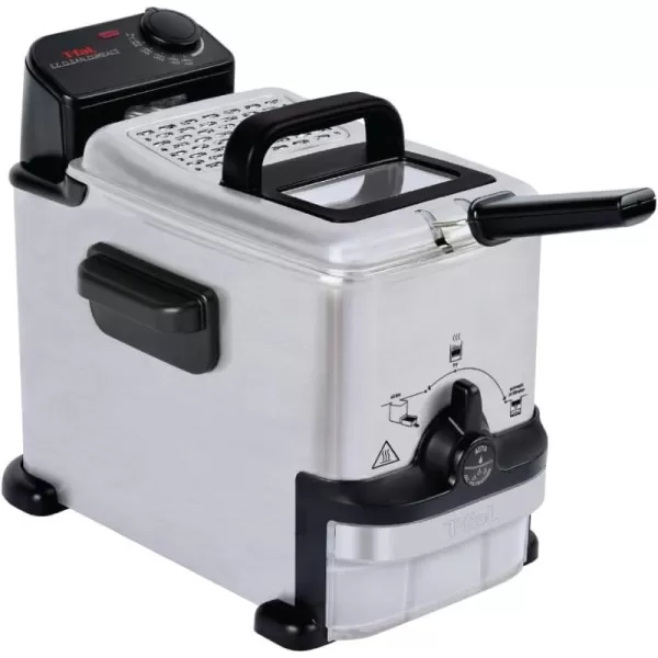 T-fal 3.5L Deep Fryer with Basket, 1700W, Oil Filtration, Temp Control, Digital Timer, Dishwasher Safe Parts