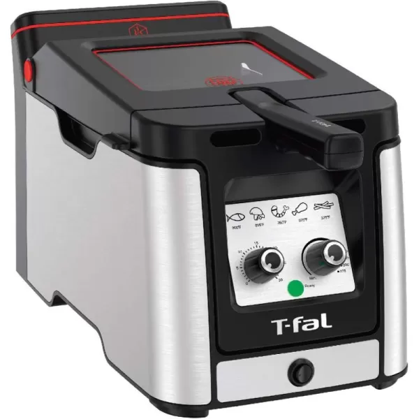 T-fal 3.5L Deep Fryer with Basket, 1700W, Oil Filtration, Temp Control, Digital Timer, Dishwasher Safe Parts