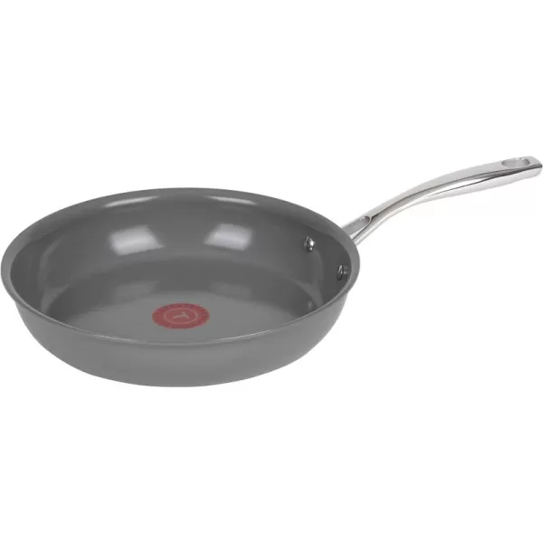 T-fal Ceramic Excellence Reserve Ceramic Nonstick Cookware Set 10 Piece Induction Oven Broiler Safe 500F Pots and Pans Grey
