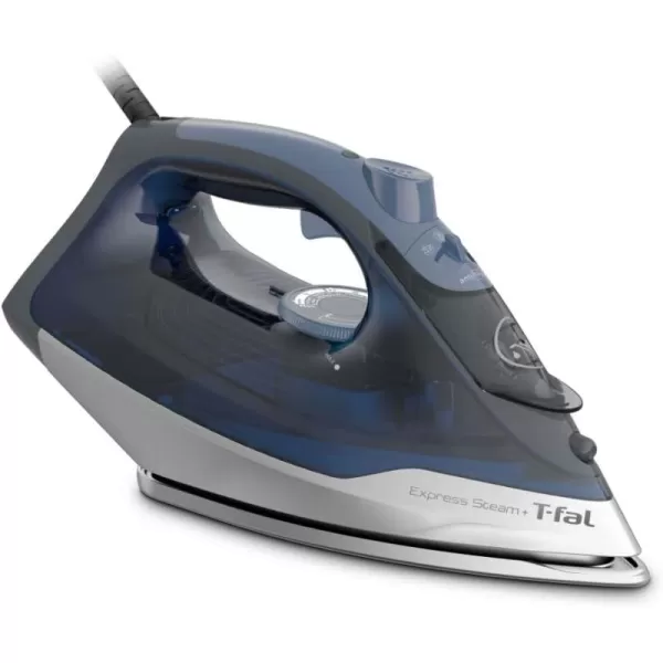 T-fal Ecomaster Ceramic Soleplate Steam Iron for Clothes Eco-Friendly with Steam Trigger 1400 Watts Ironing, Programmable Steaming FV1742U0, Blue