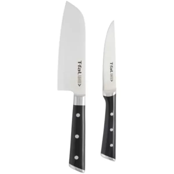 T-fal Ice Force Stainless Steel Bread Knife, 8 Inch, Long Lasting Sharpness, High Cutting Precision, German Stainless Steel, Kitchen Knife, Cook Tool, Kitchen Tool, Black