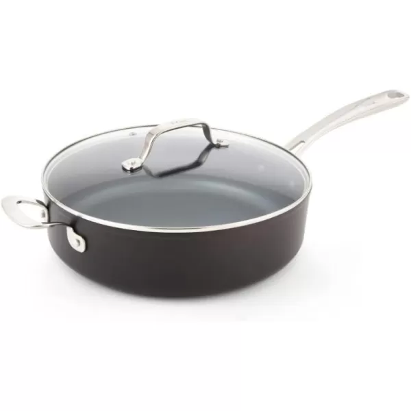 T-fal ProGrade Nonstick Jumbo Cooker 5 Quart Induction Oven Broiler Safe 500F Cookware, Pots and Pans, Dishwasher Safe Black