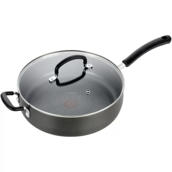 T-fal ProGrade Nonstick Jumbo Cooker 5 Quart Induction Oven Broiler Safe 500F Cookware, Pots and Pans, Dishwasher Safe Black